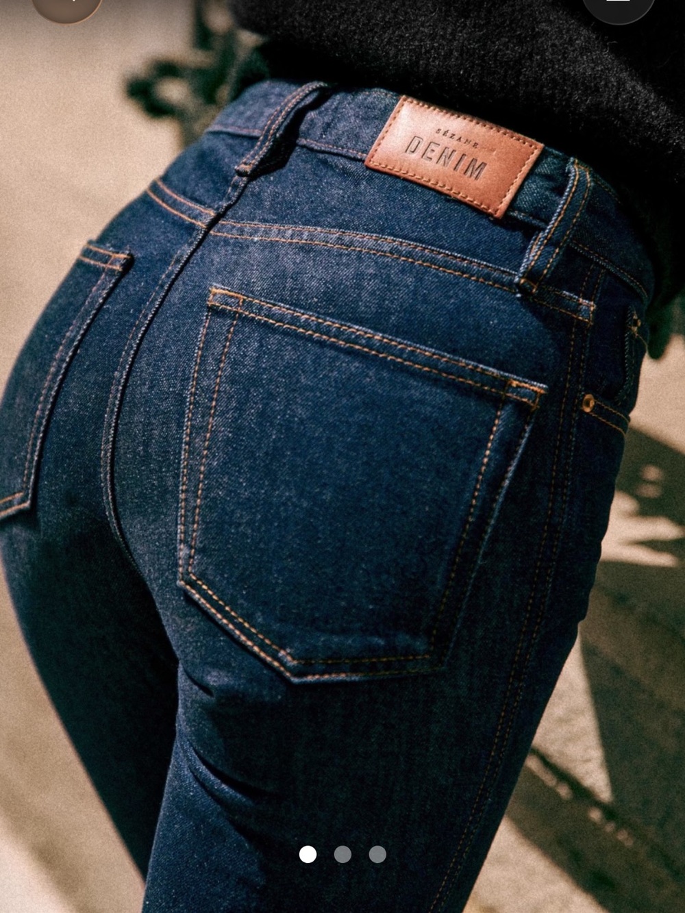 Sezane le Brut sexy Indigo Skinny High-Rise Jeans